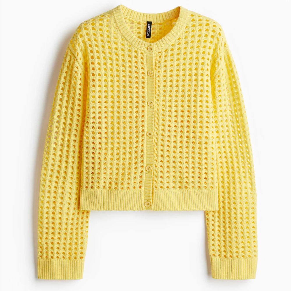 H&M Yellow Knit Women's Sweater